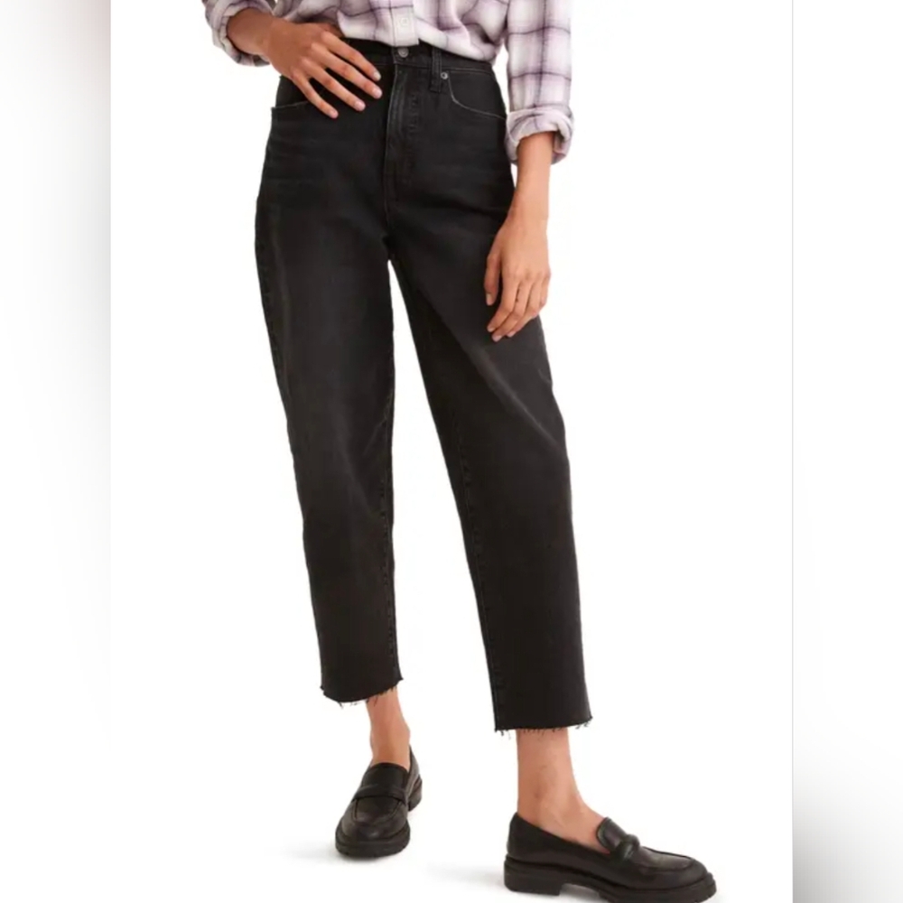 Madewell Balloon High Rise Raw Hem Jean Sz 28